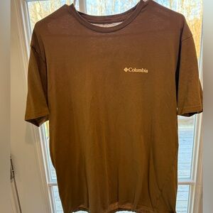 Columbia Men's Short Sleeve Brown Tee